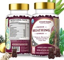 Mullein Gummies w/Marshmallow Root & Aloe Vera – Lung Cleanse & Mucus Removal with Bromelain, Nattokinase, Serrapeptase Detox 120 ct | Gummy Bares