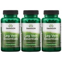 Swanson Leg Vein Essentials, Delayed Release, 60 Veg Capsules, 3 Pack | Delivers Potent Leg Nourishment, Supports Circulation and Strong Veins, with Bilberry, Hawthorn and Horse Chestnut