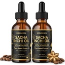 Sacha Inchi Oil, Organic Sacha Inchi Oil Drops – Cold-Pressed Plant-Based Omega 3-6-9 & Vitamin E for Skin, Joints (2PCS)