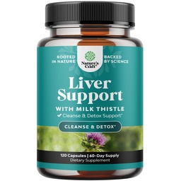 Natures Craft Liver Cleanse Detox & Repair 120 Capsules - supplément de chardon de soutien du foie à base de plantes - supplément de chardon de lait silymarin avec racine de dandelion, Choline, betterave et extrait d'artichaut