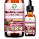Herb Rhodiola Rosea Supplement Liquid Drops, Organic Golden Root Adaptogen