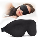 NEWVANGA Sleep Mask for Back and Side Sleeper, Travel Eye Cover, Black