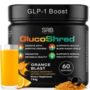 GlucoShred-Advanced GLP-1 Drink Mix - NOT JUST Another Supplement - A Full METABOLIC Reset for Blood Sugar, Metabolism and Appetite | Berberine Cinnamon ALA Chromium | Tangy Orange | 30 Day Supply