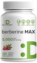 DEAL SUPPLEMENT Berberine MAX 5,000mg** Per Serving, 120 Veggie Capsules