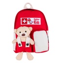DGUV 202-089 Children's First Aid Backpack Outdoor Kids Red/White Filled Item No. 609628