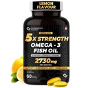 Carbamide Forte 5X Strength Omega 3 Fish Oil Capsules 2730mg | Fish Oil Omega 3 Supplement To Support Overall Health & Skin With Added Aloevera, Vitamin D3, Vitamin E For Men & Women - 60 Softgels