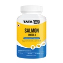 Tata 1mg Salmon Omega 3 Fish Oil Supplements 1000mg - 90 Capsules | Triglyceride form | 180mg EPA & 120mg DHA | High Absorption for Heart,Brain & Joints | Helps Manage Cholesterol