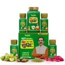 Jeena Sikho Organics Pet Yakrit Pleeha Shuddhi kit | Gut Detox Kit | Ayurvedic Cleanse for Liver, Stomach & Spleen | Body Purification & Immunity Booster | Liver Detox supplement & Digestion Kit, 1 Granules, 100gm & 4 shots, 30ml