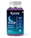 Nutrition Melatonin Sleep Gummies, 7mg Melatonin with Chamomile & Tagar - Blueberry Flavor, Non-Habit Forming, Promotes Restful Sleep | For Adults | 30 Gummies