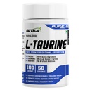 NutriJa Taurine Powder - 100% Pure Free Form Taurine - No Additives, No Fillers - Supports Heart, Nerve & Muscle Recovery 100 Grams Pack