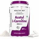 HealthyHey Nutrition Acetyl L-Carnitine (ALCAR)-60 Veg Capsules (Pack of 1)