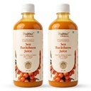 Baidyanath Trusoul Sea Buckthorn Juice 500ml | Himalayan Ladakh Berry Fruit Pulp Concentrate | Omega 3 6 7 9 | Supports Immunity, Skin Glow & Gut Health | No Added Sugar | GMP Certified (Pack of 2)