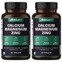 Boldfit Calcium Tablets 1000 mg with Magnesium & Zinc for Women and Men, Calcium Supplement for Bone & Joint Support, 120 Tablets