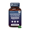 ZEROHARM Magnesium Glycinate Supplement | Plant-based Nano Magnesium Supplement with Moringa | Supports Muscle, Sleep & Brain Function | High Strength 1360mg (132mg Elemental) | 120 Veg Capsules