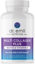 - Oui. EMIL NUTRITION Multi Collagen Peptides Plus Biotine et Vitamine D - Suppléments Biotine et Collagen pour la peau et les ongles des cheveux - Pilules Biotine pour la croissance des cheveux