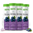 OZiva Phyto Ceramides+ Collagen Builder, Blueberry, 90 Sachets, Pack of 3