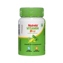 Nutrela Vitamin B12 Biofermented Plant Based Supplement for Men & Women with Moringa and Aloevera Extract - 30 Veg Capsules