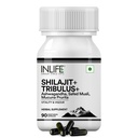 INLIFE Shilajit Ashwagandha Safed Musli Tribulus, 90 Veg Capsules