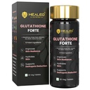 Healeo Glutathione Forte 1200mg with 99% Pure Glutathione, Hyaluronic Acid, ALA, Vitamin C, Aloe Vera For Glowing Skin - Acne Scar & Dark Spot Removal Supplement - Lab Tested - 30 Veg Tablets