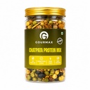 Gourmax Chatpata Protein Mix | High Protein Roasted Snack with Soybean, Edamame & Black Beans | Gluten Free | 100% Vegan | Healthy Namkeen | 150 g