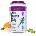 HealthyHey Nutrition MultiVitamin for Men - Multi-Vit Daily - 13 Vitamins & 12 Minerals - 90 Vegetable Capsules