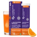 Carbamide Forte Glutathione Effervescent Tablets 600mg | Japanese Reduced L-Glutathione with Vitamin C, Hyaluronic Acid, Lycopene, Astaxanthin, Biotin, Selenium & Berry Extracts | Glutathione Supplement for Skin Glow & Antioxidant Support | Orange Flavour | 30 Effervescent Tablets