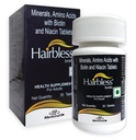 Mankind HairBless Hair Supplement | with Biotin and Niacin | Gluten Free | Amino Acid, Minerals and Vitamins | Enriched with L-Cystiene | 30 Tablets