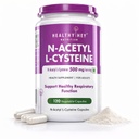 Healthyhey Nutrition N-Acetyl L-Cysteine (NAC) - Non-GMO - Gluten Free -Pack of 120 Veg. Capsules