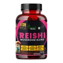 Humming Herbs Reishi Mushroom supplement Reishi, Chaga, Turkey Tail, Maitake, Shiitake, Enoki, and Agaricus| 7in1 Immune Support Formula, 5480mg eqv - 90 cap
