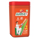 Dabur Glucoplus C Instant Powder Energy Glucose (Orange Flavour) - 400gm | Replenishes Energy with 6 Added Vitamins and Minerals | Vitamin C and Zinc Helps Boost Immunity | Calcium, Phosphorus and Vitamin K Support Bone Health