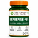 Pure Nutrition Berberine supplements 98% | Berberine Tablets with Jamun Beej, Karela & Fenugreek Extract | Supports Blood Sugar Control, Weight Management, Heart & Metabolic Health | Natural Herbal Wellness Formula – 60 Veg Tablets