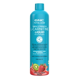 GNC Liquid L-Carnitine 3000mg | Triple Strength Formula | Converts Fat to Energy & Supports Lean Muscle | Fast-Acting for Weight Loss & Recovery | 100% RDA of B3, B5 & B6 for Performance & Stamina | Strawberry Kiwi