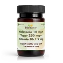 Biotane Naturals Melatonin 10 mg with Tagar 250 mg & Vitamin B6 | Sleep Support Supplement for Men & Women | Helps Support Restful Sleep & Relaxation | Non-Habit Forming | 30 Veg Capsules