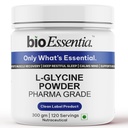 BioEssentia L Glycine Powder | Pharma Grade L-Glycine | Deep Sleep & Recovery Support | 100% Pure| No Fillers, No Sweeteners, No Flavours | 300g (120 Servings) | COA Avaliable