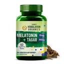 Vlado’s Himalayan Organics Melatonin 10Mg + Tagar 250Mg Supplement With Vitamin B6 And Calcium | Non-Habit Forming, Restful Sleep, Improved Focus, Relaxed Mind | Good For Eye Health (60 Tablets)