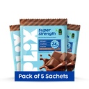PLIX THE PLANT FIX Super Strength Fermented Yeast Protein | Pack of 5 Milk Chocolate Flavour| (36gm Each)| 24g Protein/Serve |