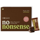Cosmix No-Nonsense Protein Bar | Mocha Almond | 11g Complete Plant Protein + 6g Fibre | No Added Sugar or Preservatives | Gluten & Lactose-Free, Gut-Friendly | 45g Bar | Pack of 6