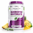 HealthyHey Nutrition Quercetin Dihydrate with Bromelain and Vitamin C - 410 mg per serving - 60 Vegetable Capsules