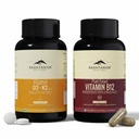 Rasayanam Vitamin D3 + K2 & Vitamin B12 Combo for Daily Deficiency Support | For Energy, Nerve, Bone & Heart Health | 100% RDA, Lab-Tested & Vegetarian | D3+K2 (120 Tablets) + B12 (60 Capsules)