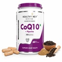 HealthyHey Nutrition CoQ10 with Bioperine (205 mg)