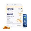 Nature & Thought Right Dose Curcumin with 10X Bioavailability TurmXTRA® w/o Piperine | Immunity, Joint & Muscle, Skin & other benefits | Clinically Validated | 1-A-DAY | 30 Veg Capsules