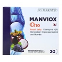Marnys Manviox Q10 | Premium Antioxidant, anti-ageing and fertility support supplement for both men & women with Co-enzyme Q10, Royal Jelly,vitamins, folic acid & Biotin| 20 drinkable vials
