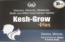 Kesh-Grow Plus Hair Care Nutrient Tablets, Pack of 10 Tablets, Biotin and Mineral Supplement