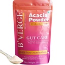 B’VERGE® 100% Acacia Powder Prebiotic – 250g | Ultra Pure Soluble Prebiotic Fiber from Acacia Senegal | Gut-Friendly, Tasteless, Easy to Mix | No Sugar, Additives or Fillers | Keto & Vegan Friendly