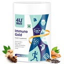Immuno Gold Health Supplement | Turmeric Extract with Ginger | Supports Immunity, Digestion & Joint Care | Herbal Wellness Drink Mix, 100g