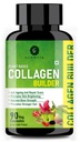Glowsik plant collagen builder capsules for skin, hairs and nails - Organic Plant Based Collagen Builder Supplement With 8 B Vitamins, Biotin & Vitamin C For Hair and Glowing Skin, Good for Women & Men 90 Capsules