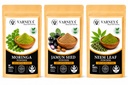 Herbal Drink Ingredients Combo Pack of 3 | Moringa Neem Jamun Formula