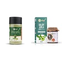 Nutriorg Wheat Grass Powder | Boost Immunity | 75gm | Nutriorg Giloy Amla Juice 500 Ml with Certified Organic High Altitude Honey 250g (Combo of 2)