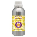 Deve Herbes Pure Flax Seed Oil (Linum usitatissimum) | Cold Pressed | Natural | Undiluted | For Diluting Essential Oils | For Skin & Massage | Men & Women | 300ml