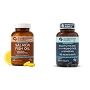Carbamide Forte Salomega Omega 3-60 Capsules & Multivitamin with Zinc - 180 Veg Tablets